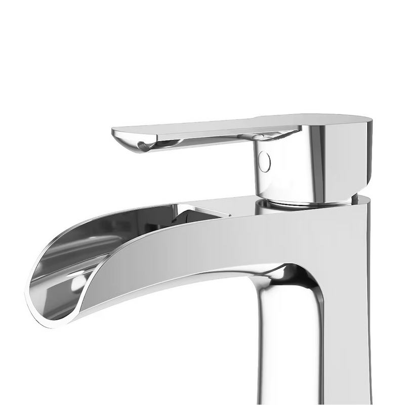 VIGO Paloma Single Hole Single-Handle Waterfall Bathroom Faucet in Chrome