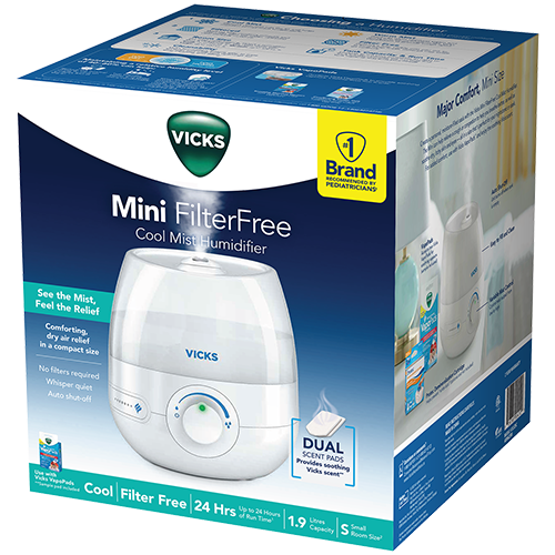 Vicks mini filterfree cool Mist Humidifier VUL525CV1 / VUL525C