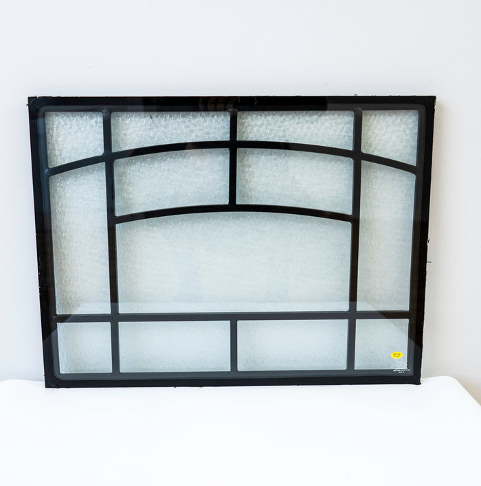 Masonite Black Nickel Frame Glass Door Insert
