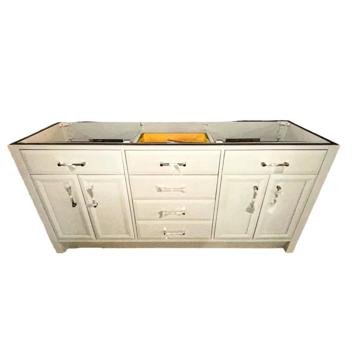 Art Bathe Calais-II 72 in. W x 22 in. D Warm Grey Vanity with Power Bar (without Countertop)