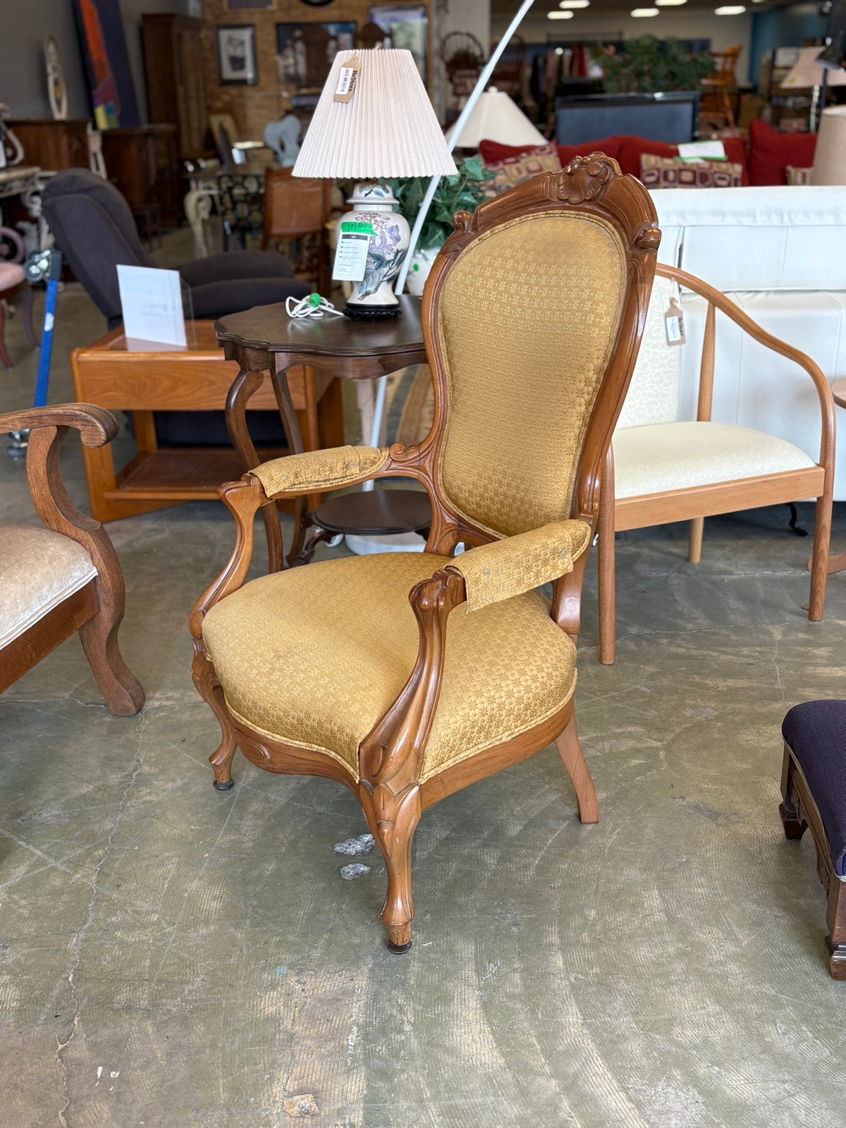Victorian Carved Armchair