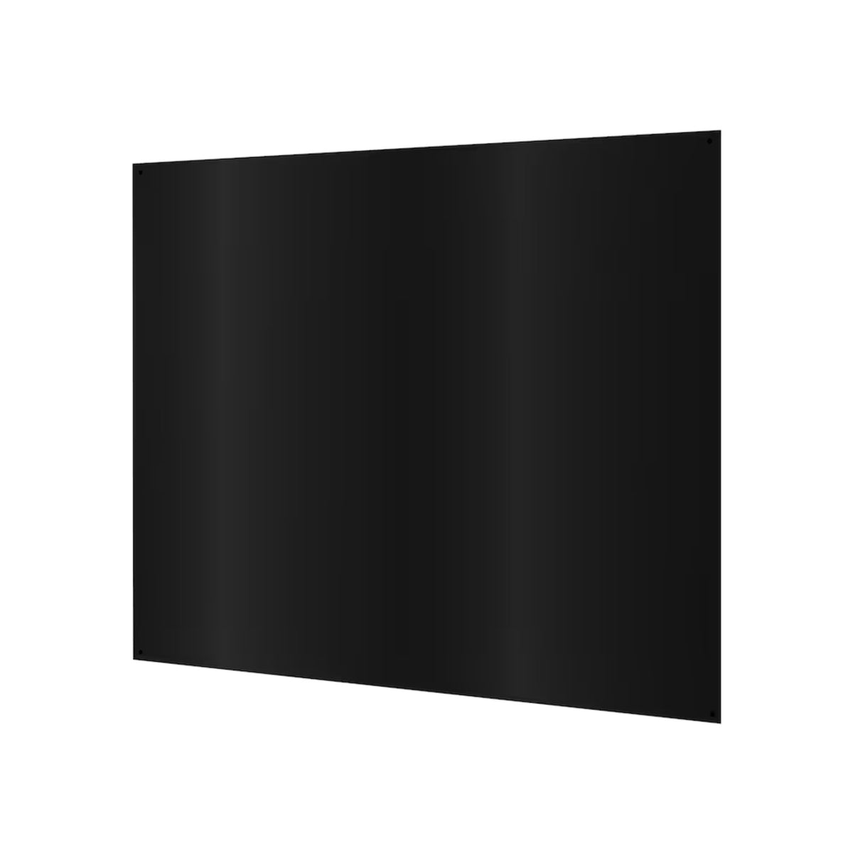 Vissani 24x30 inches Pre-Drilled Steel Backsplash Wall Shield in Black (1-pack)