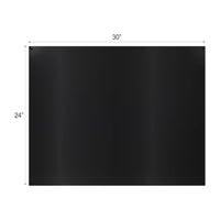 Vissani 24x30 inches Pre-Drilled Steel Backsplash Wall Shield in Black (1-pack)