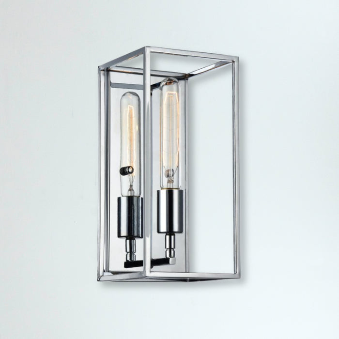 1-Light Glowstick Chrome Wall Sconce