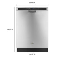 24-Inch Whirlpool Built-In Dishwasher, SS - WDF560SAFM2