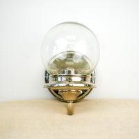 1-Light Wall Sconce in Modern Glass Globe