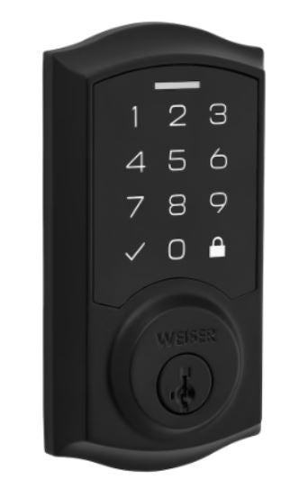Weiser SmartCode Electronic Touchpad Deadbolt - - Black