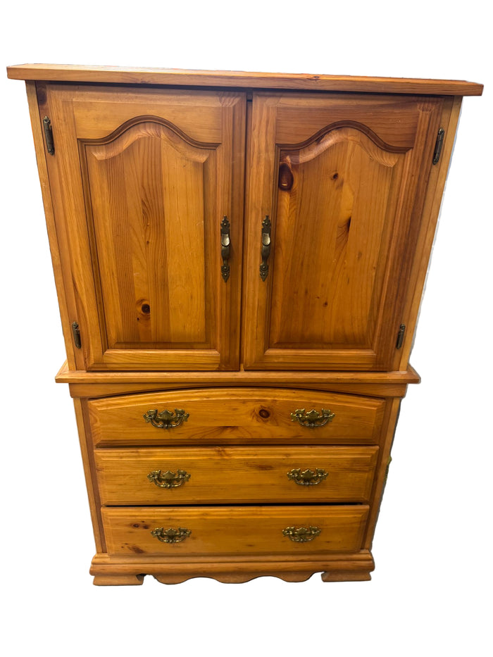 33.5'W Wooden Armoire