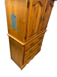 33.5'W Wooden Armoire