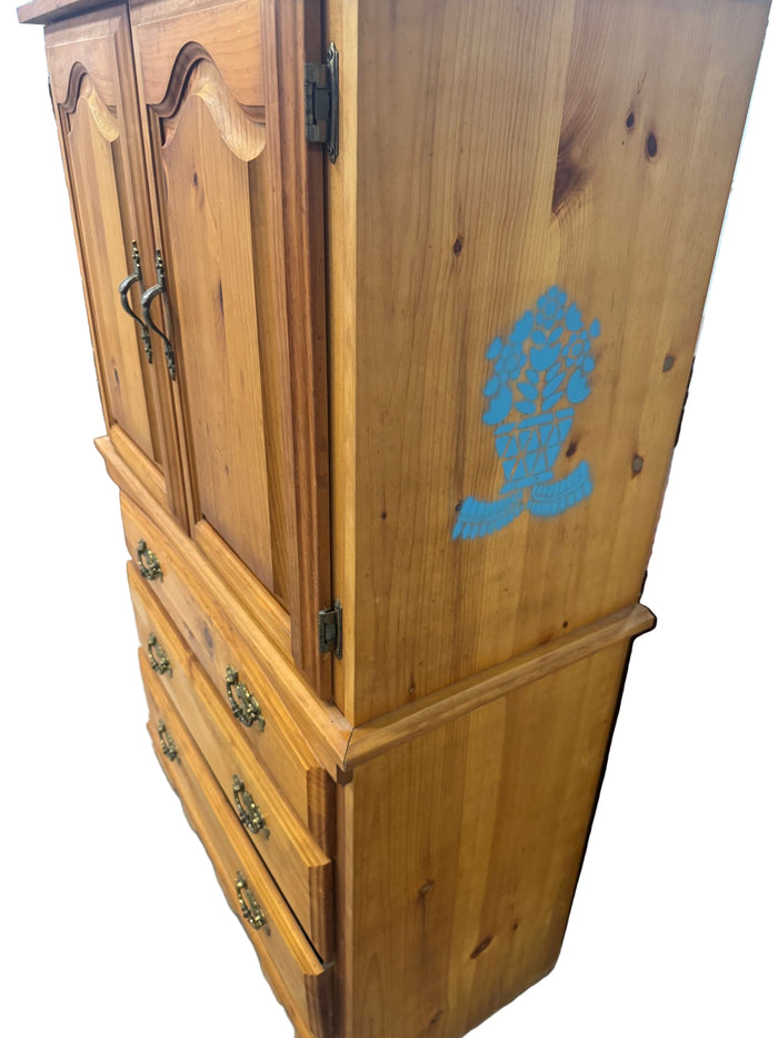 33.5'W Wooden Armoire