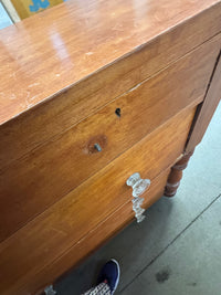 47"W 6-Drawer Wooden Dresser