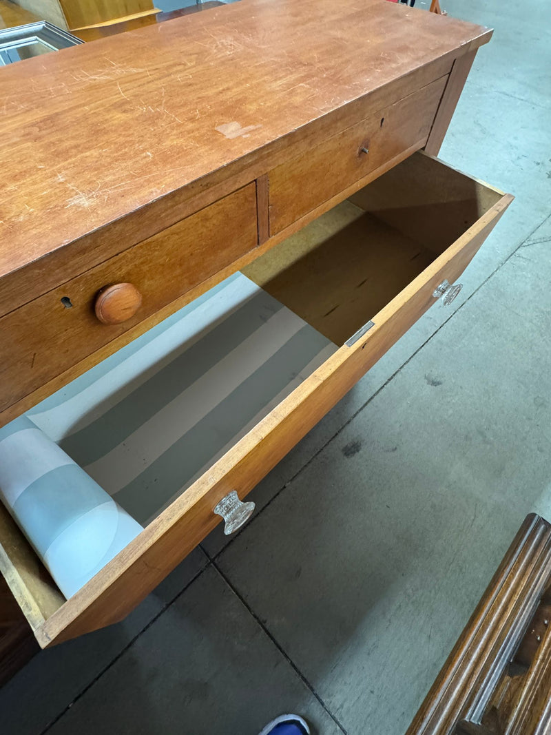 47"W 6-Drawer Wooden Dresser