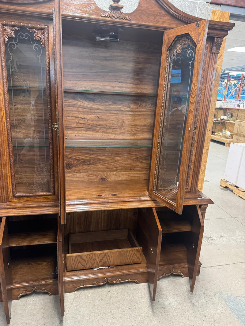 65"W 2-Piece Vintage Buffet/Hutch