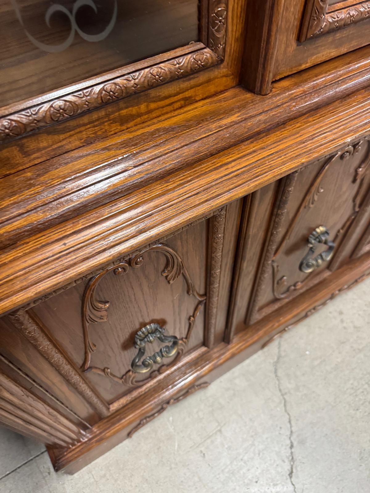 65"W 2-Piece Vintage Buffet/Hutch