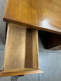 45"W Wood Desk with Six Drawers