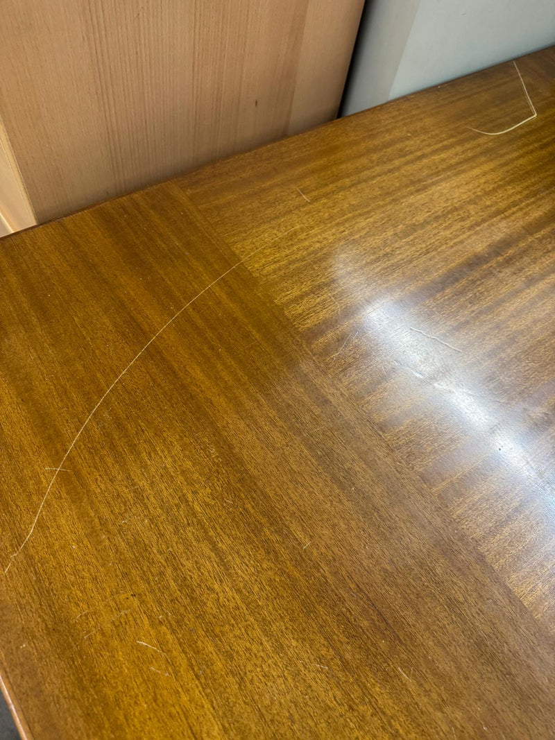 45"W Wood Desk with Six Drawers