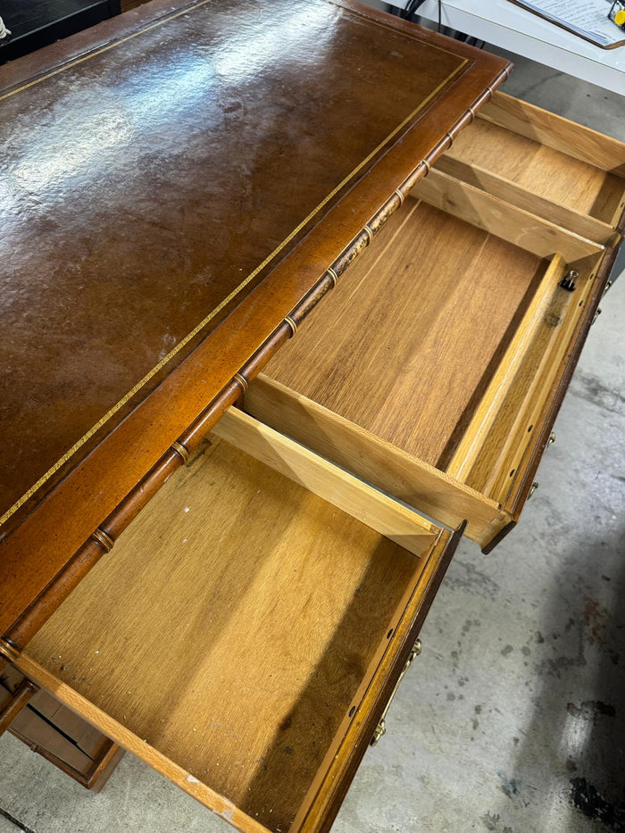 55"W Wooden Desk With 5-Drawers