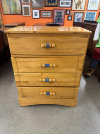 31"W 4-Drawer Wooden Dresser