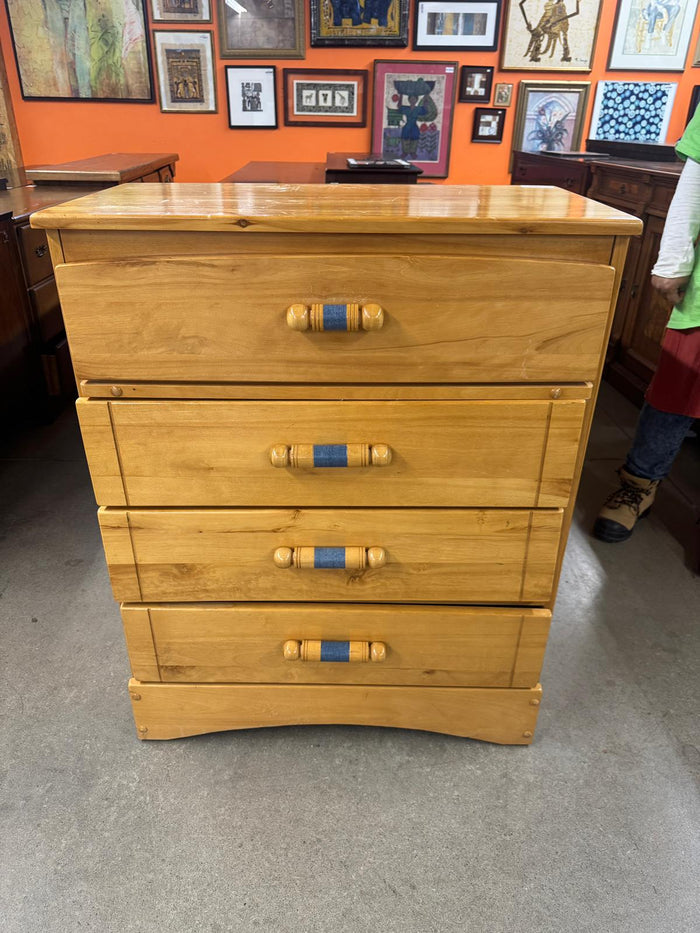 31"W 4-Drawer Wooden Dresser