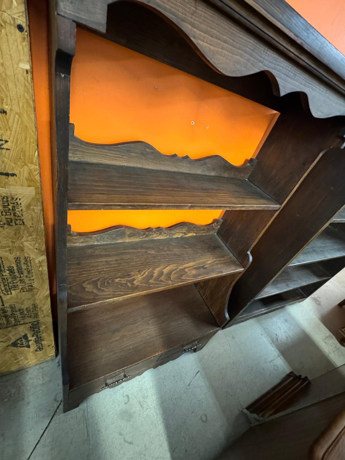 32"W Wooden Bookshelf