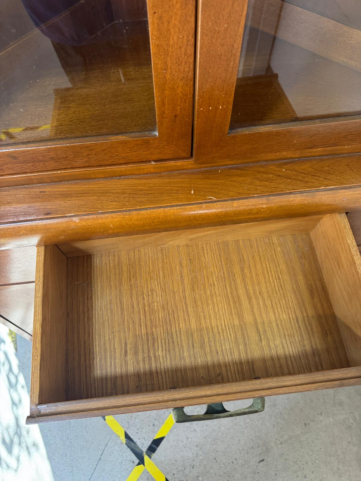 32"W Corner Wooden Cabinet