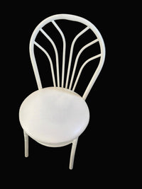 36" x 36"  Round White Dining Set With Two Chairs