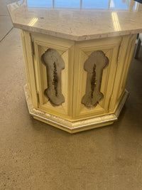 26" x 26" Coffee Table Marble On Top