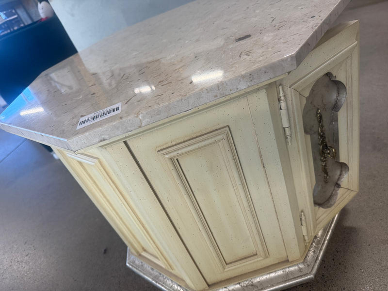 26" x 26" Coffee Table Marble On Top