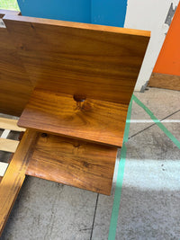 116"W Wooden King Bed Frame