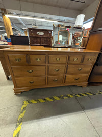 64"W 9-Drawer Wooden Dresser