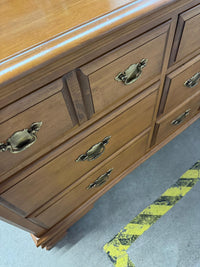 64"W 9-Drawer Wooden Dresser