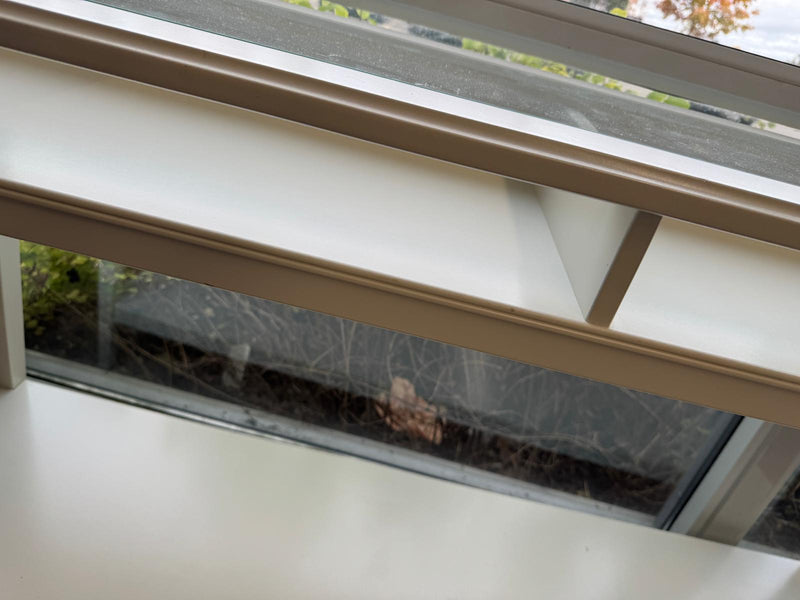 52"W White Wooden Sideboard With Glass Top