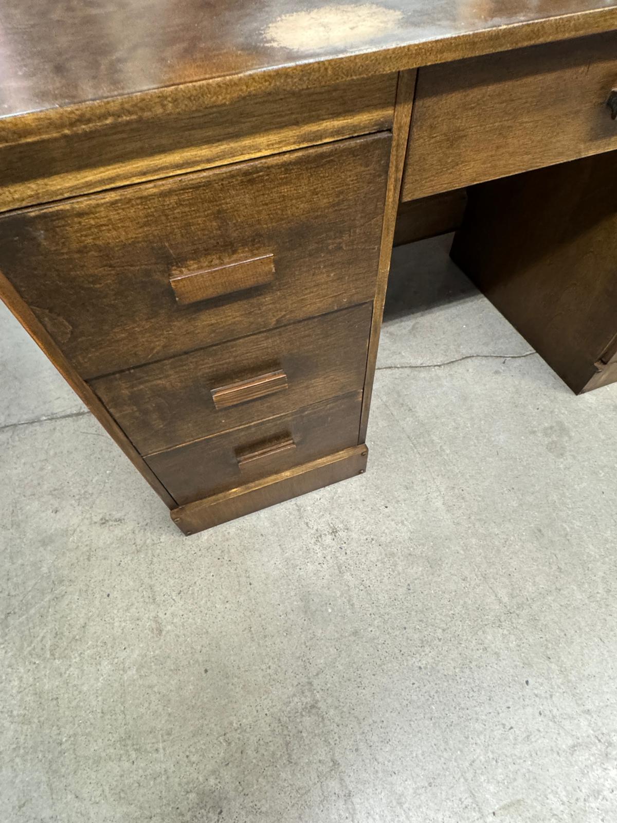 55"W Wooden Office Desk