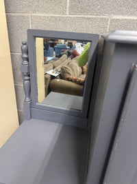 40"W Grey Wooden Dresser