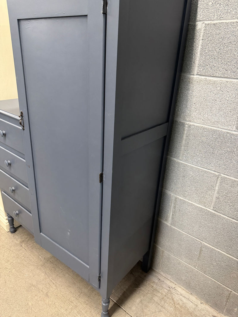 40"W Grey Wooden Dresser