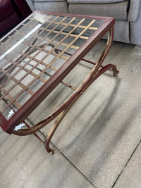 32" X 32" Coffee Table With Glass Top