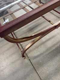 32" X 32" Coffee Table With Glass Top