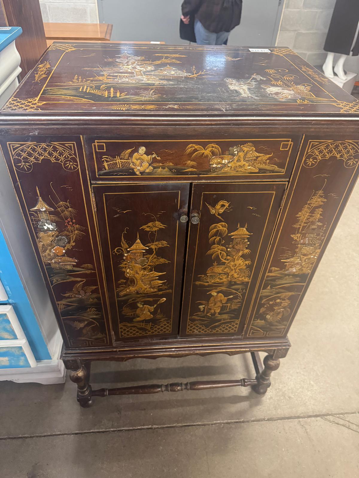 28.5"W Antique Wooden Dresser