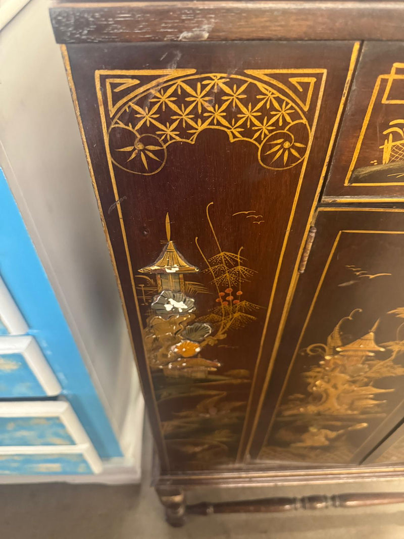 28.5"W Antique Wooden Dresser