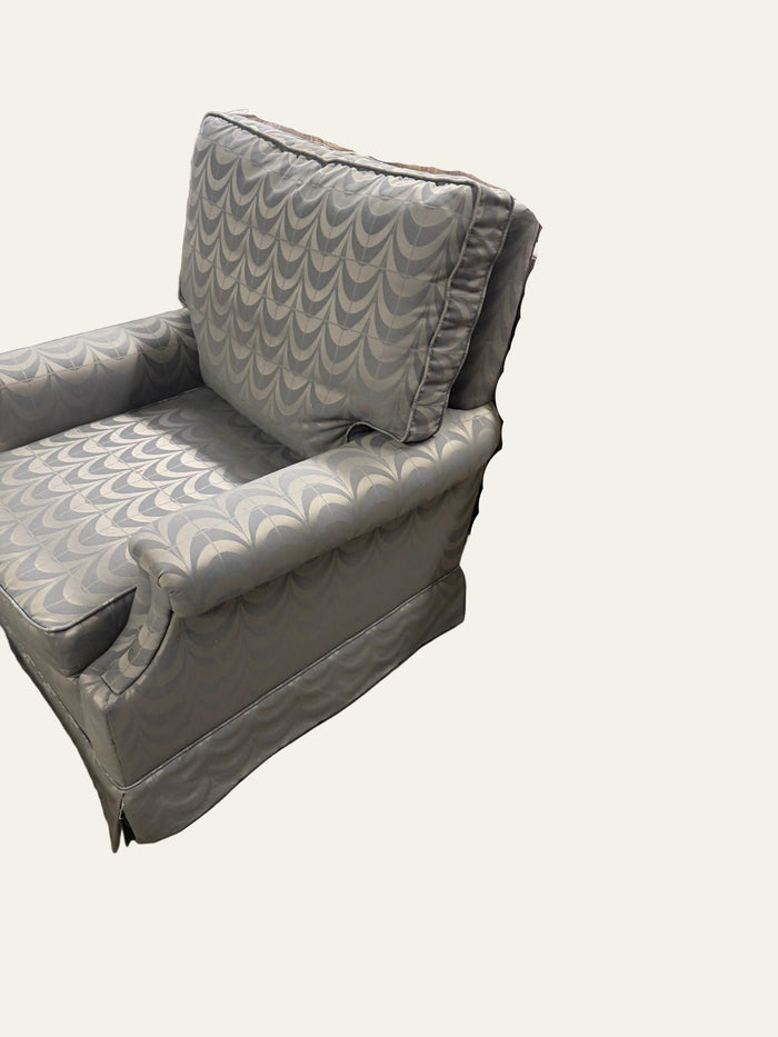 39"W Grey Armchair