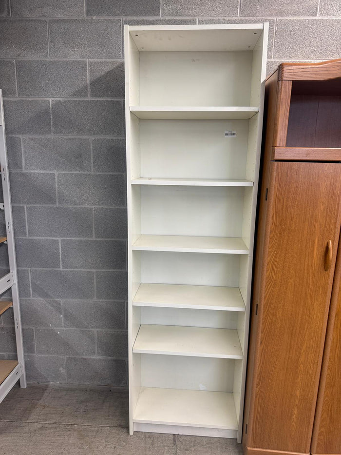 24"W White Bookshelf