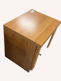 20"W Wooden Night Stand With Glass Door