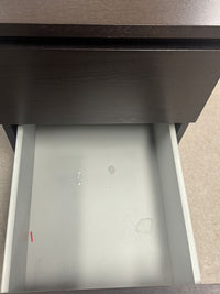 16"W 2-Drawer Wooden Night Stand