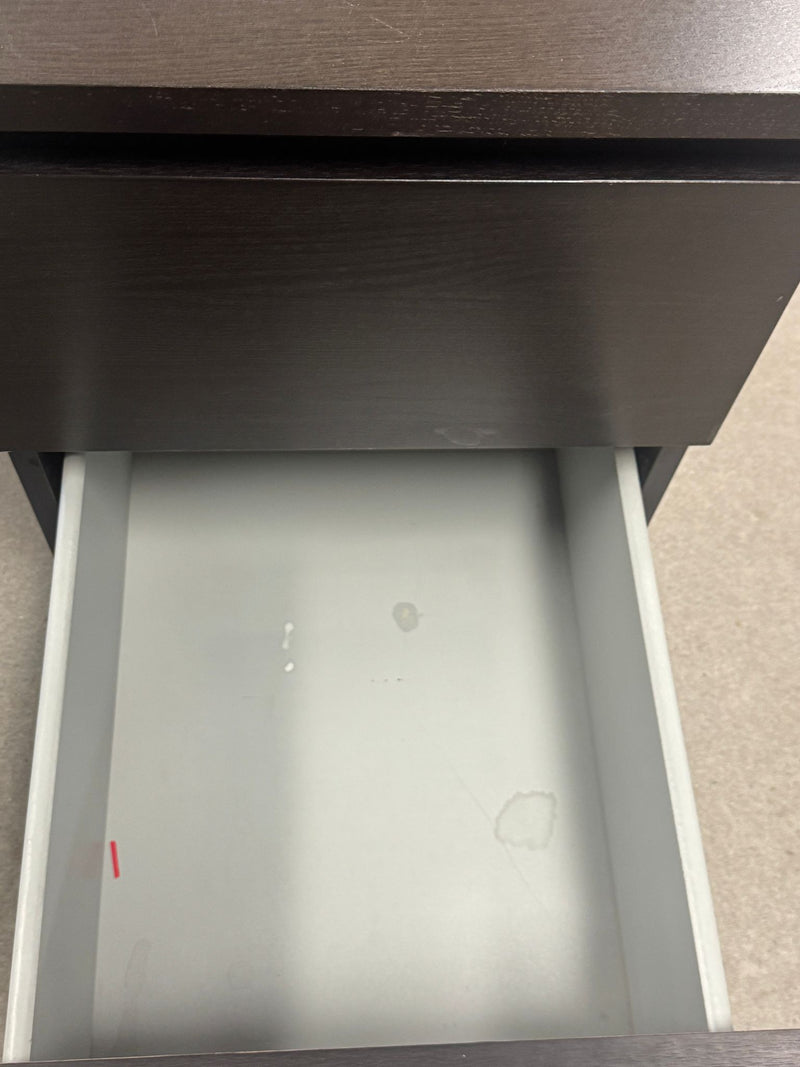 16"W 2-Drawer Wooden Night Stand