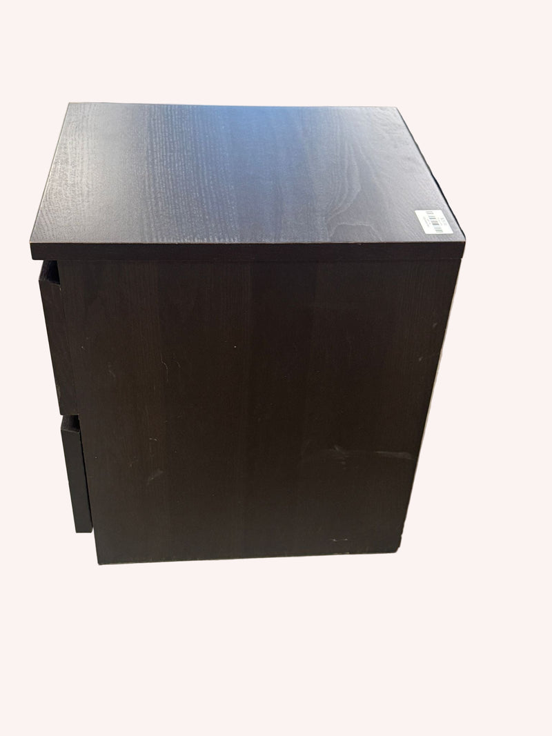 16"W 2-Drawer Wooden Night Stand