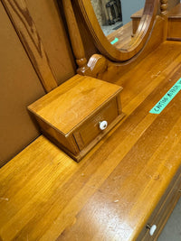 66.5"W 9-Drawer Wooden Dresser With Mirror