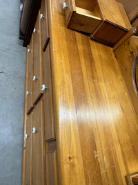 66.5"W 9-Drawer Wooden Dresser With Mirror