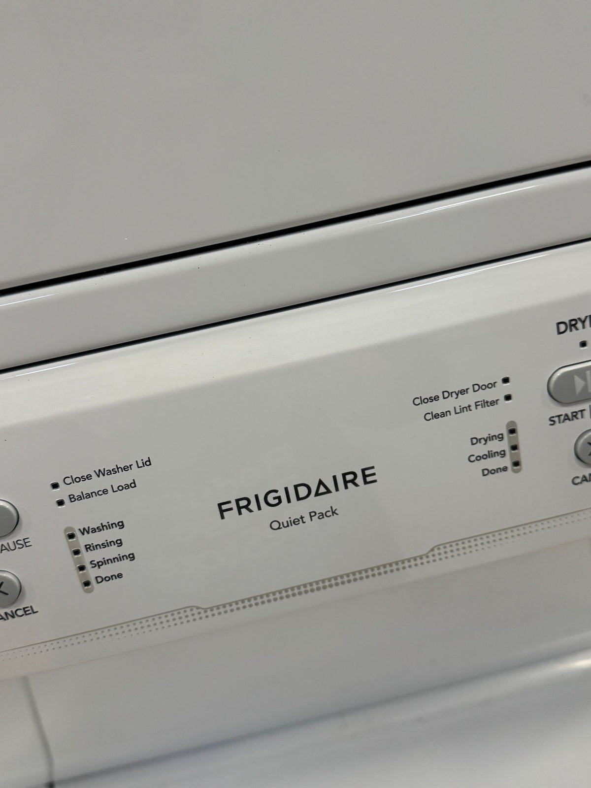 27"W Washer & Dryer Stacked Unit