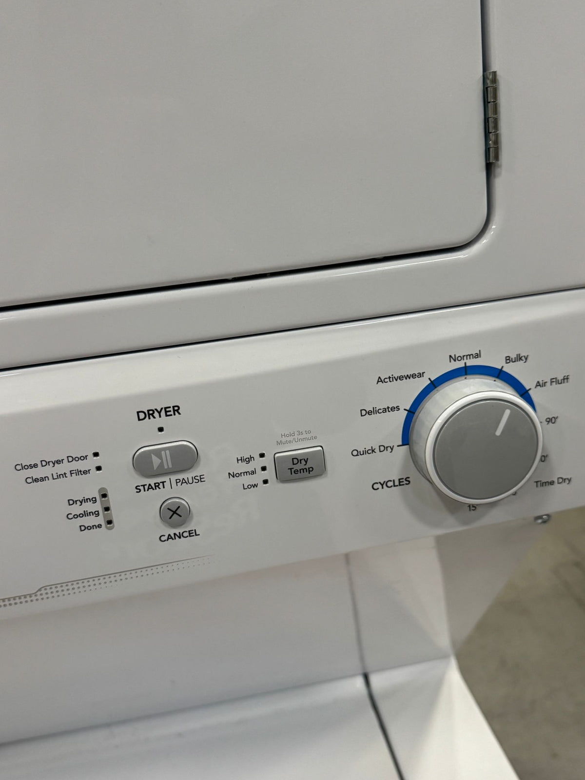 27"W Washer & Dryer Stacked Unit