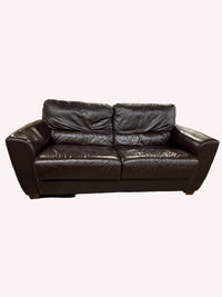 71"W 2-Seater Leather Couch